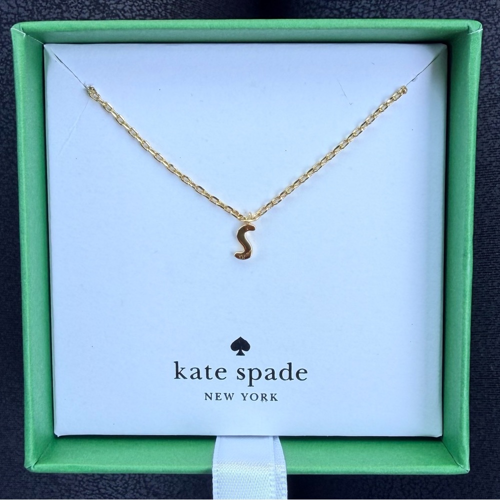 Kate Spade NY One In A Million initial pendant Necklace letter S